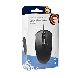 Mouse KMex MO-E333 USB 1000 DPI Preto
