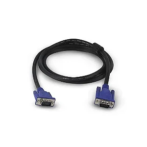 Cabo VGA 1,5 Metros Macho x Macho – Alta Qualidade para Monitores e Projetores