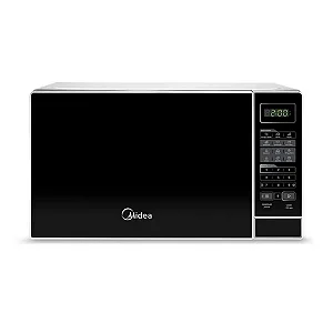 Micro-Ondas Midea 20L Branco Porta Preta 127v MRAS21