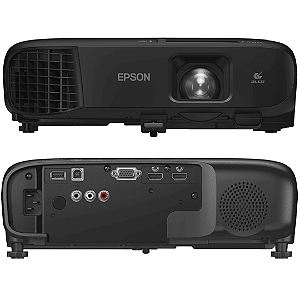 Projetor Epson PowerLite FH52+ Full HD 1080p 4000 Lumens HDMI USB Preto Epson
