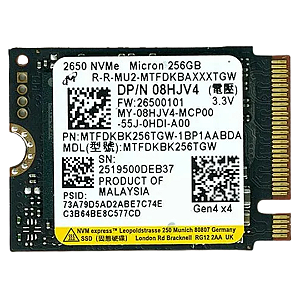 SSD Micron 256GB M.2 NVMe PCIe Gen4x4 — Rápido, confiável e ideal para PC e notebook