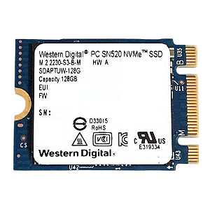 Mini SSD Western Digital PC SN520 NVMe 128GB PCIe Gen3x2