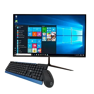 Computador All In One 21.5 i5-8400 8GB SSD 240GB Windows 11 + Kit Sem Fio