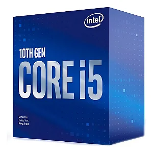 Processador Intel Core i5-10400F 2.9GHz 12MB LGA1200 BX8070110400F Desempenho Turbinado para Jogos e PC Multitarefa
