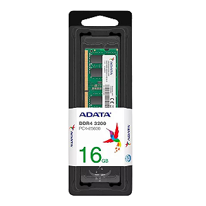 Memória ADATA 16GB DDR4 3200MHz SO-DIMM 1.2 V AD4S320016G22-SGN Notebook