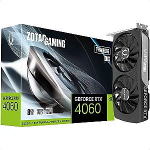 Placa de Vídeo Zotac Gaming GeForce RTX 4060 8GB Twin Edge OC ZT-D40600H-10M GDDR6