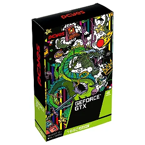 Placa de Vídeo PcYes GTX 1660 Super 6GB GDDR6 192Bits Dual Fan Full Size PA1660S6GR6DF