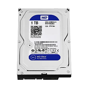 HD 1TB WD Blue WD10EZEX SATA III 7200RPM 64MB 3.5" Alta Performance