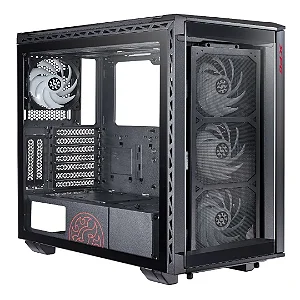 Gabinete Gamer XPG Battlecruiser BKCWW Preto Micro ATX Sem Fonte Design Premium