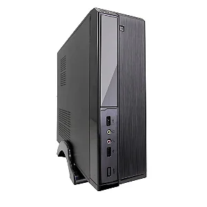Gabinete SFF Teravix Preto 200W Micro ATX com Sensor de Intrusão USB 2.0 Suporte Vertical