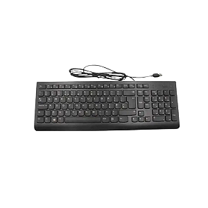 Teclado USB Lenovo 00xh592 com Fio ABNT2 Preto Conexão USB Plug and Play para PC e Notebook