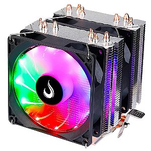 Air Cooler Gamer Rise Mode G800 RGB RM-AC-O8-RGB 6 Heatpipes Dual Fan 90mm Compatível AMD Intel