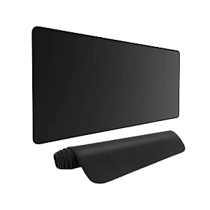Mouse Pad Criarte Gamer 60x30cm Antiderrapante Preto para mouse e teclado
