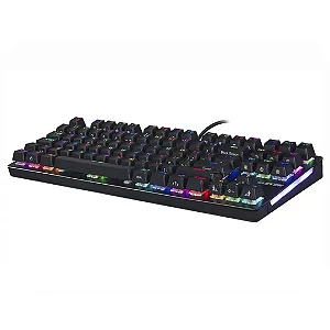 Teclado Mecânico Gamer Kmex Dracarys KG DB28 Switch Blue RGB ABNT2