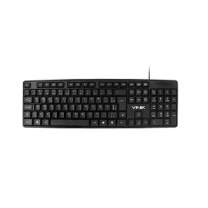 Teclado Vinik Corp CT301 USB ABNT2 Teclas Macias Cabo 1.8m