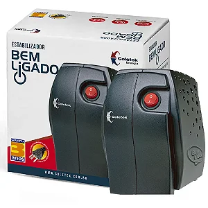 Estabilizador 500VA Coletek ES-500VA Saída 115V 4 Tomadas