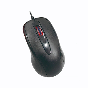 Mouse Usb Kmex MOM235 Preto Basic Cabo 1.2mt c Logo