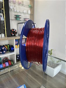 Filamento PLA Premium Vermelho Translúcido