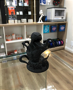 Boneco Decorativo Venom 3D Preto