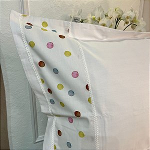 Capa de Travesseiro Percal 230 Fios – Barra Poás Multicoloridos