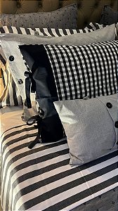 Jogo de Lençol Listrado 230 Fios – 100% Algodão (King)