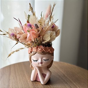 Vaso Cachepô Linda Rosa