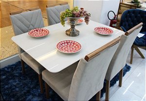 Mesa Sofia 120x80 com 4 cadeiras Madri