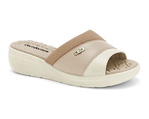 Tamanco Comfortflex Conforto Feminino ALMOND
