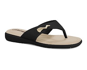 Chinelo Conforto Feminino Comfortflex PRETO