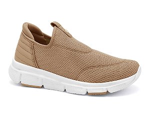 Tenis Conforto Comfortflex Calce Facil Caqui