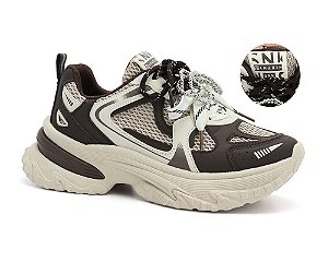 Tenis Estiloso Ramarim Marrom/Gelo
