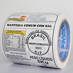 Etiqueta para Manteiga