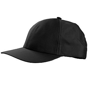 Boné 6 Gomos Poly Rip Stop PRETO Cia Militar