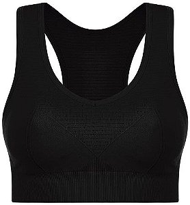 Top Seamless Basic Com Bojo PRETO Lupo