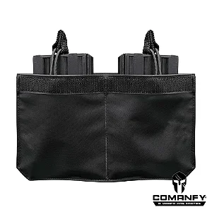 Porta Carregador Fuzil 762 Duplo Canguru PRETO Comanfy
