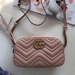 Bolsa Gucci Tiracolo GG Marmont Pequena