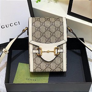 Bolsa Gucci de ombro com detalhe Horsebit 1955