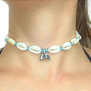 Colar Choker Iemanjá Azul