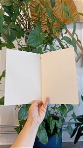Kit 4 Cadernetas Kraft Sem Pauta Capa Flexível 40 Páginas Pólen A5