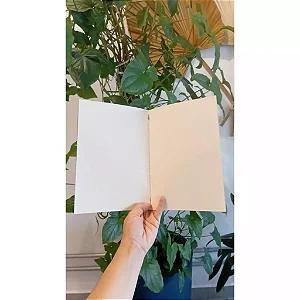Kit 4 Cadernetas Kraft Com Pauta - Tamanho A6 - Capa Flexível