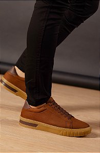 Sneaker Couro Floater Brown