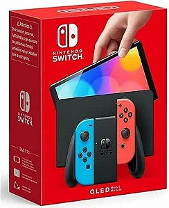 Nintendo Switch oled Neon semi novo desbloqueado