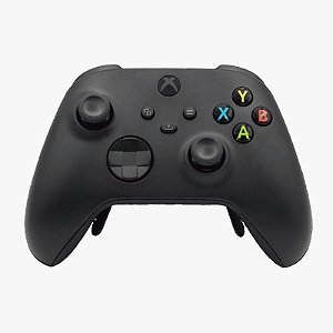 Controle xbox preto com peddlles semi novo