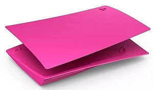 faceplate ps5 fat c/ leitor pink semi nova