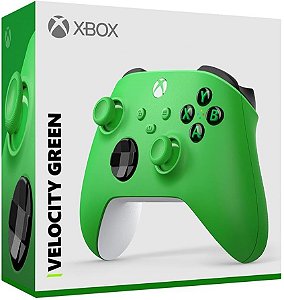Controle Xbox Velocity Green semi nova