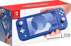 Nintendo Switch Lite Azul desbloqueado semi novo