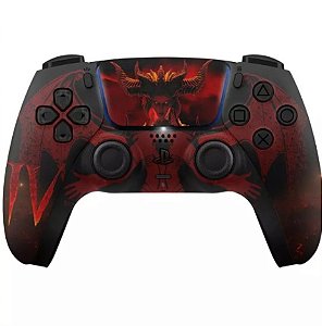 Dualsense alta performance personalizada diablo com paddles semi nova