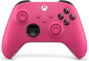 Controle xbox deep pink semi novo