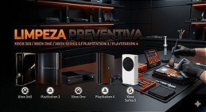 Limpeza preventiva xbox 360 / xbox series s / xbox one / playstation 4 / playstation 3