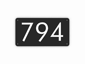 Placa Numeração teste